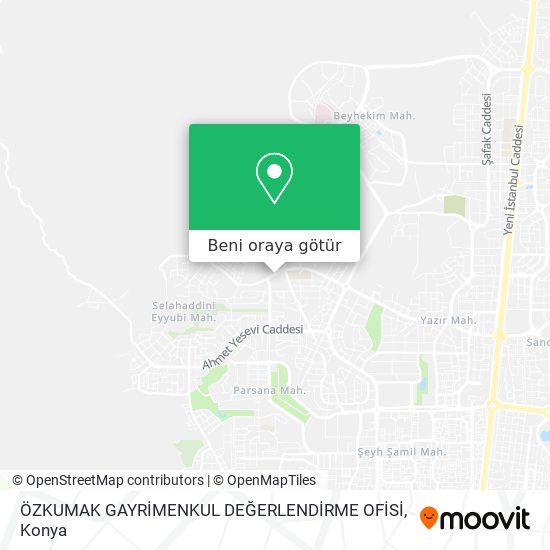 ÖZKUMAK GAYRİMENKUL DEĞERLENDİRME OFİSİ harita