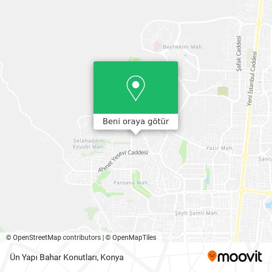 Ün Yapı Bahar Konutları harita