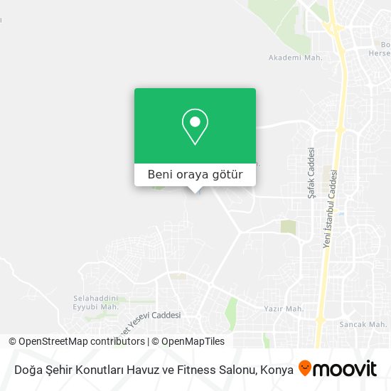 Doğa Şehir Konutları Havuz ve Fitness Salonu harita