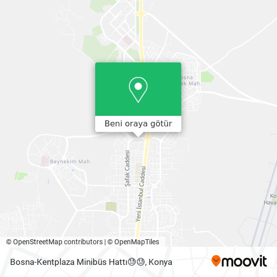 Bosna-Kentplaza Minibüs Hattı😓😓 harita