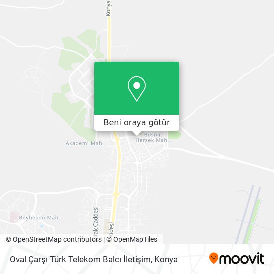 Oval Çarşı Türk Telekom Balcı İletişim harita