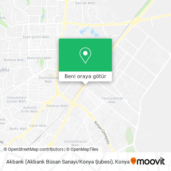 Akbank (Akbank Büsan Sanayi / Konya Şubesi) harita