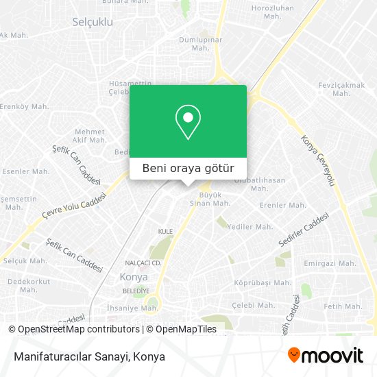 Manifaturacılar Sanayi harita