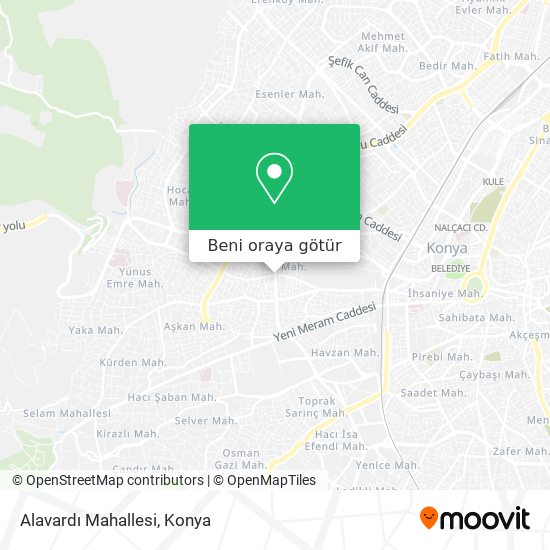 Alavardı Mahallesi harita
