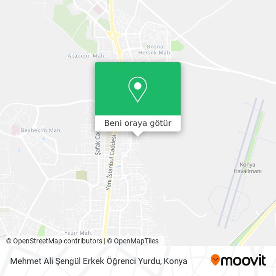 Mehmet Ali Şengül Erkek Öğrenci Yurdu harita