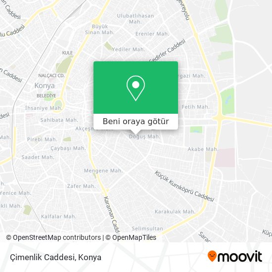 Çimenlik Caddesi harita