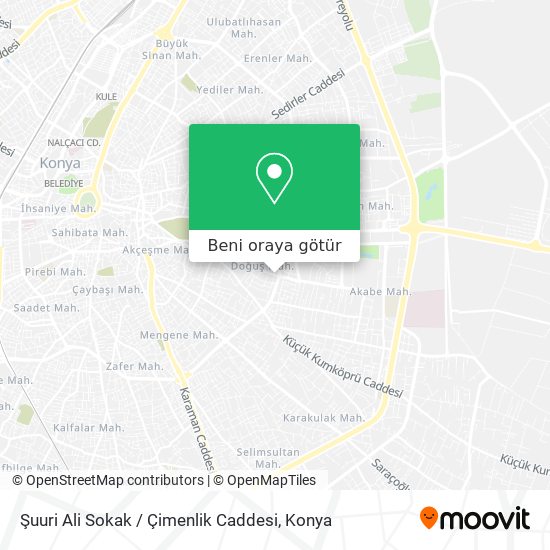 Şuuri Ali Sokak / Çimenlik Caddesi harita