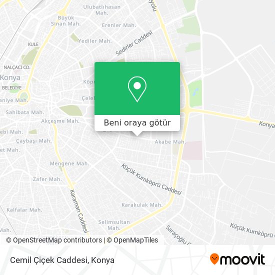 Cemil Çiçek Caddesi harita