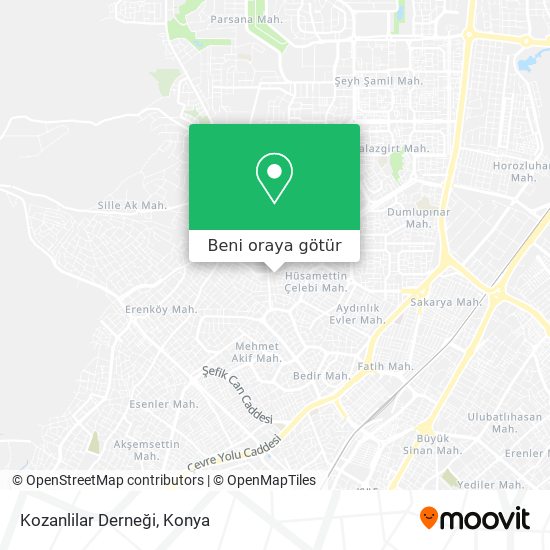Kozanlilar Derneği harita
