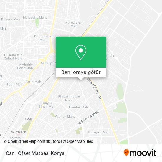 Canlı Ofset Matbaa harita