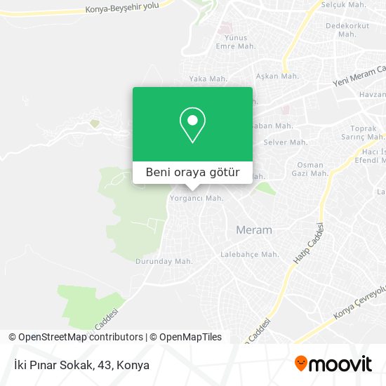 İki Pınar Sokak, 43 harita