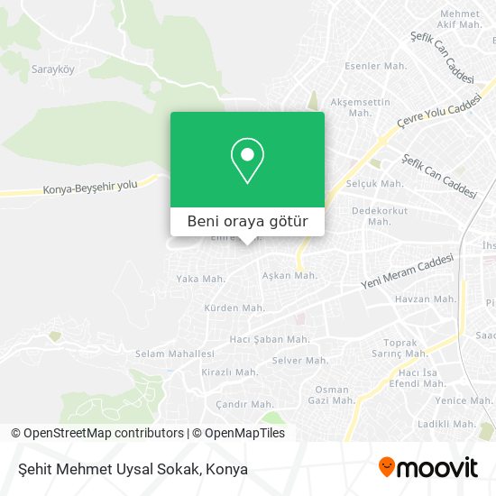 Şehit Mehmet Uysal Sokak harita