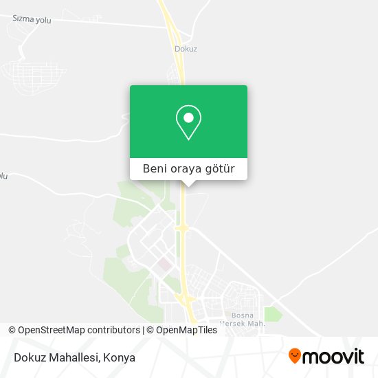 Dokuz Mahallesi harita