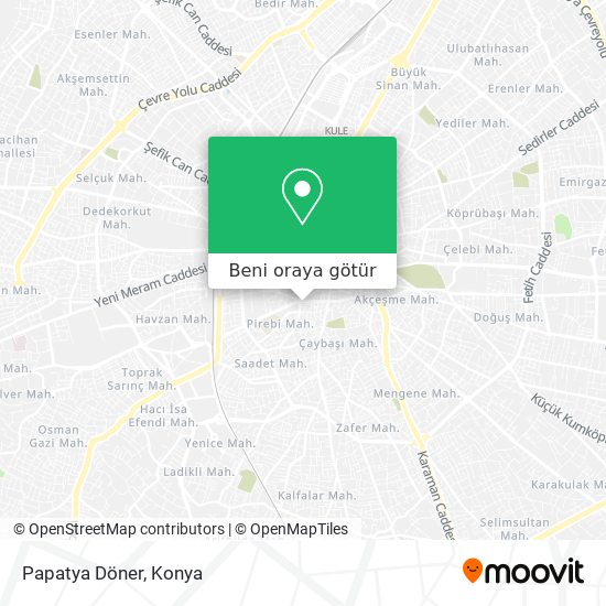 Papatya Döner harita