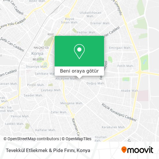 Tevekkül Etliekmek & Pide Fırını harita