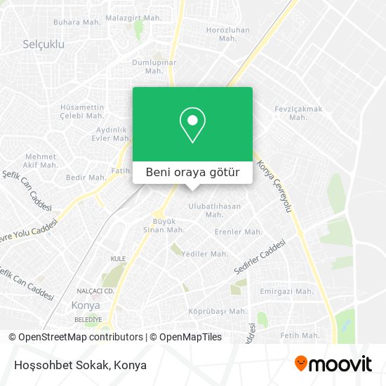 Hoşsohbet Sokak harita