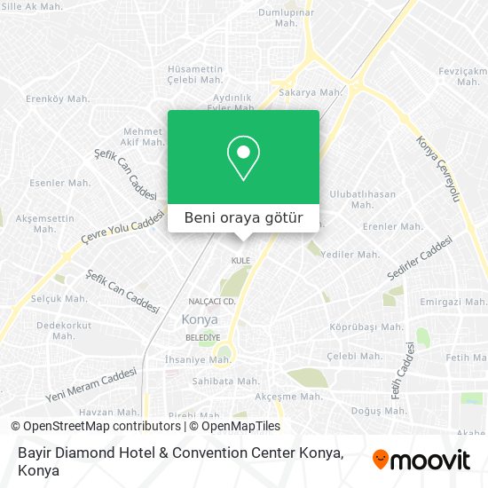 Bayir Diamond Hotel & Convention Center Konya harita