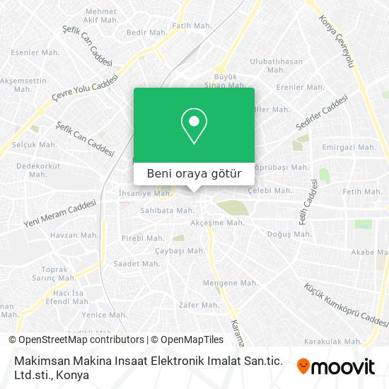 Makimsan Makina Insaat Elektronik Imalat San.tic. Ltd.sti. harita