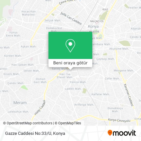 Gazze Caddesi No:33/U harita