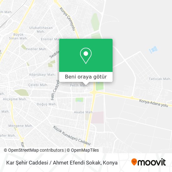 Kar Şehir Caddesi / Ahmet Efendi Sokak harita