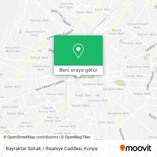 Bayraktar Sokak / İhsaniye Caddesi harita