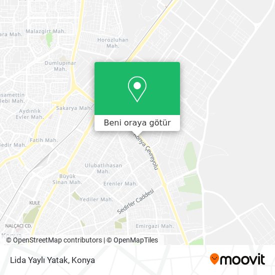 Lida Yaylı Yatak harita