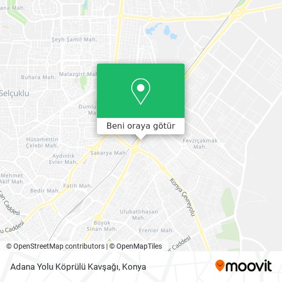Adana Yolu Köprülü Kavşağı harita