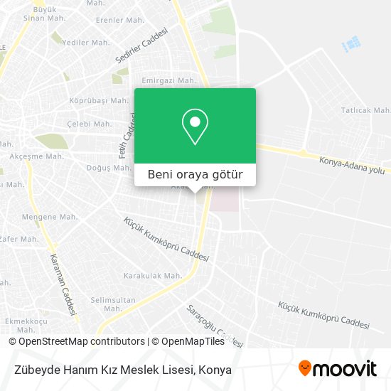Zübeyde Hanım Kız Meslek Lisesi harita