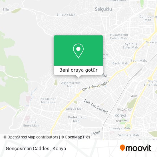 Gençosman Caddesi harita