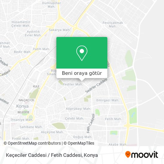 Keçeciler Caddesi / Fetih Caddesi harita