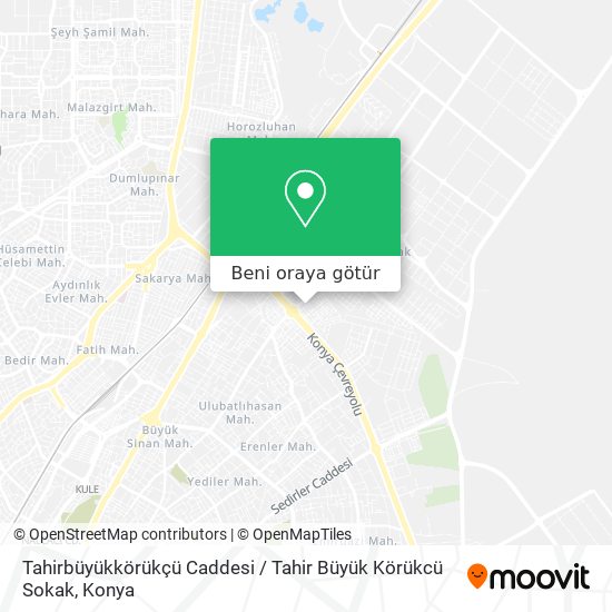 Tahirbüyükkörükçü Caddesi / Tahir Büyük Körükcü Sokak harita