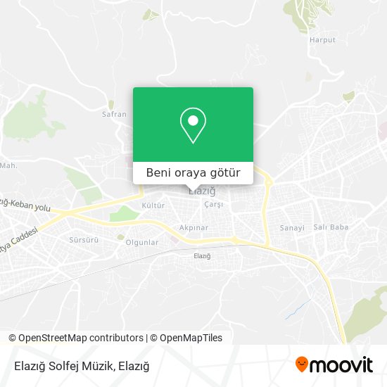 Elazığ Solfej Müzik harita
