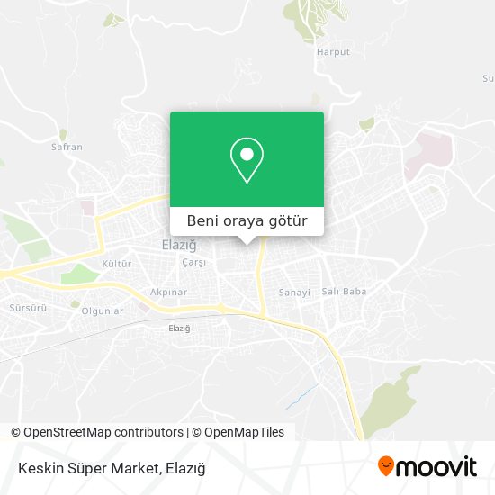 Keskin Süper Market harita