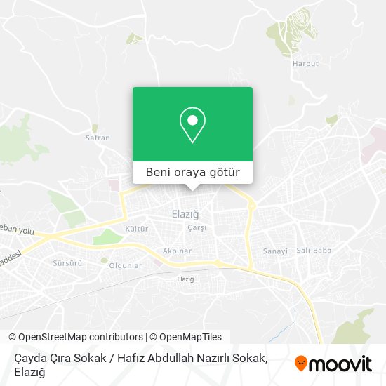 Çayda Çıra Sokak / Hafız Abdullah Nazırlı Sokak harita