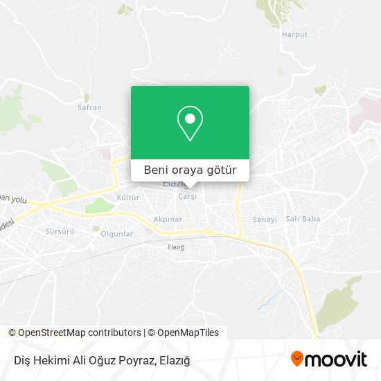 Diş Hekimi Ali Oğuz Poyraz harita