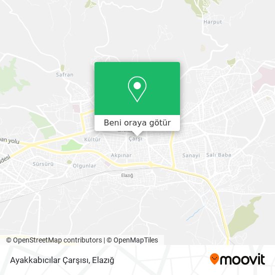 Ayakkabıcılar Çarşısı harita