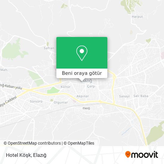 Hotel Köşk harita