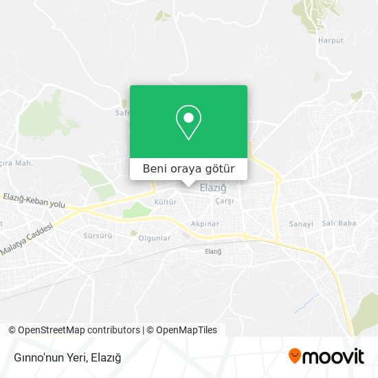 Gınno'nun Yeri harita