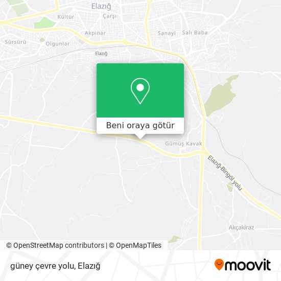 güney çevre yolu harita