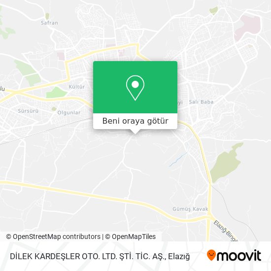DİLEK KARDEŞLER OTO. LTD. ŞTİ. TİC. AŞ. harita