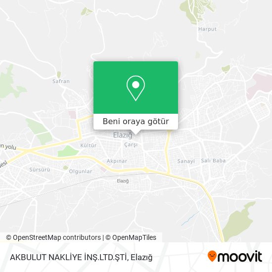 AKBULUT NAKLİYE İNŞ.LTD.ŞTİ harita