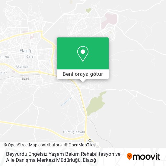 Beyyurdu Engelsiz Yaşam Bakım Rehabilitasyon ve Aile Danışma Merkezi Müdürlüğü harita