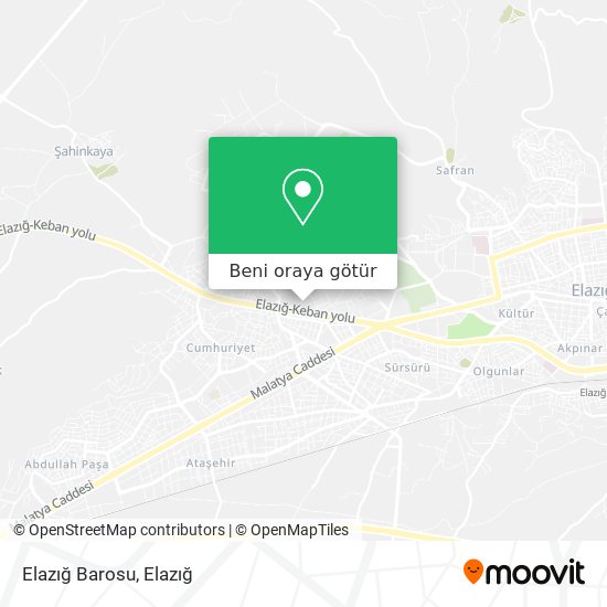 Elazığ Barosu harita