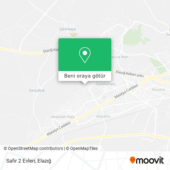 Safir 2 Evleri harita