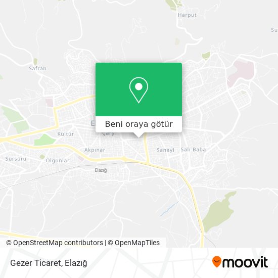 Gezer Ticaret harita