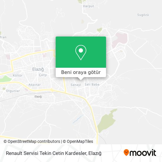 Renault Servisi Tekin Cetin Kardesler harita