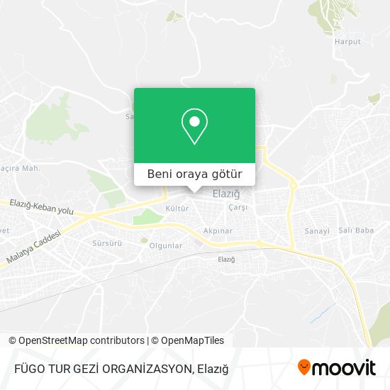FÜGO TUR GEZİ ORGANİZASYON harita