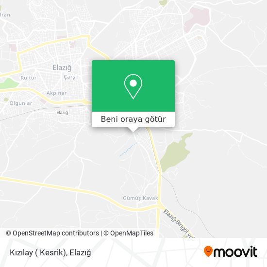 Kızılay ( Kesrik) harita