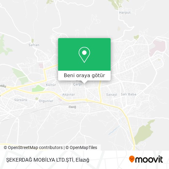 ŞEKERDAĞ MOBİLYA LTD.ŞTİ harita