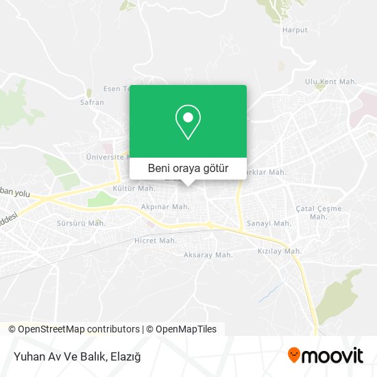 Yuhan Av Ve Balık harita
